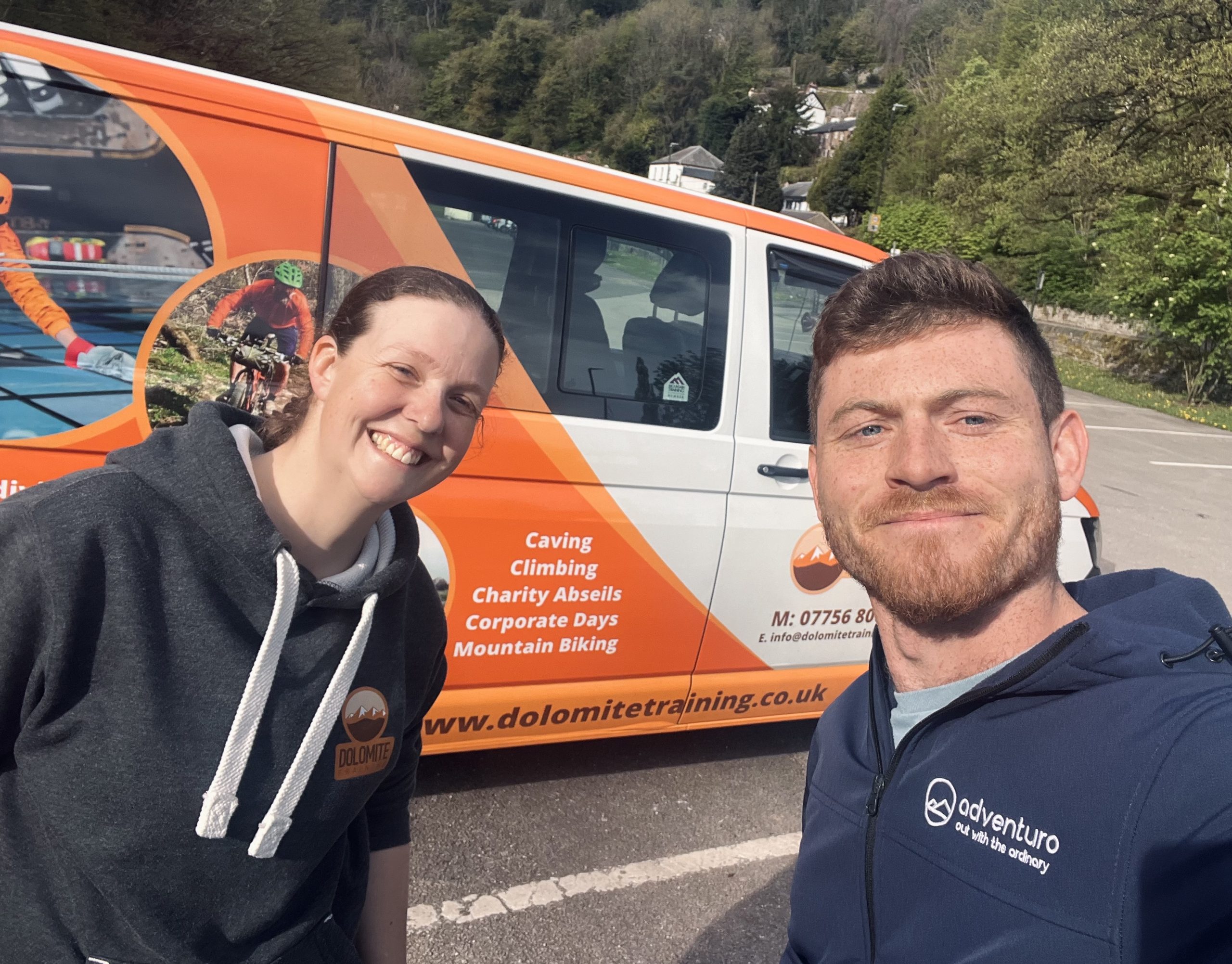 Max with Wendy from Dolomite Training.