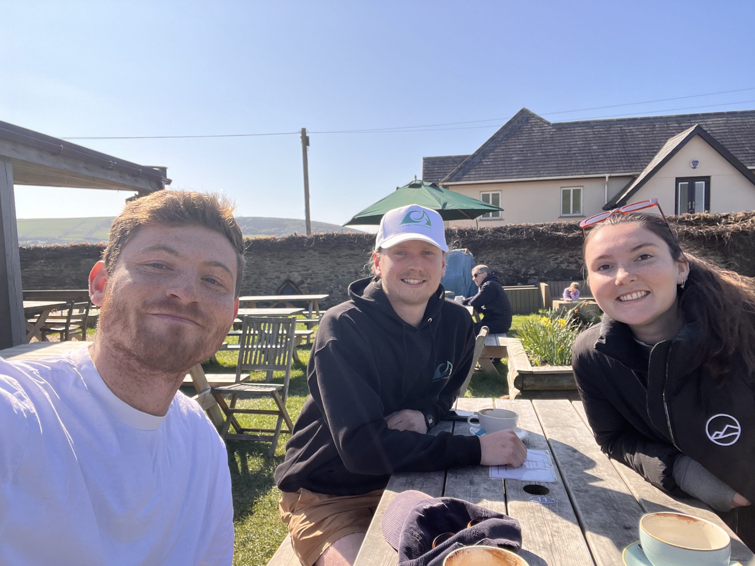 Max and Kate with Zac from Coastal Adventures.