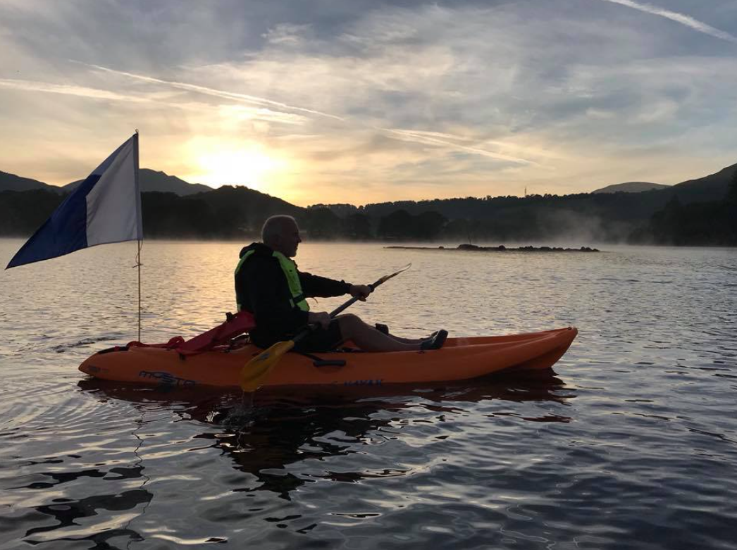 Wild Swimming Kayak Support in the Lake District