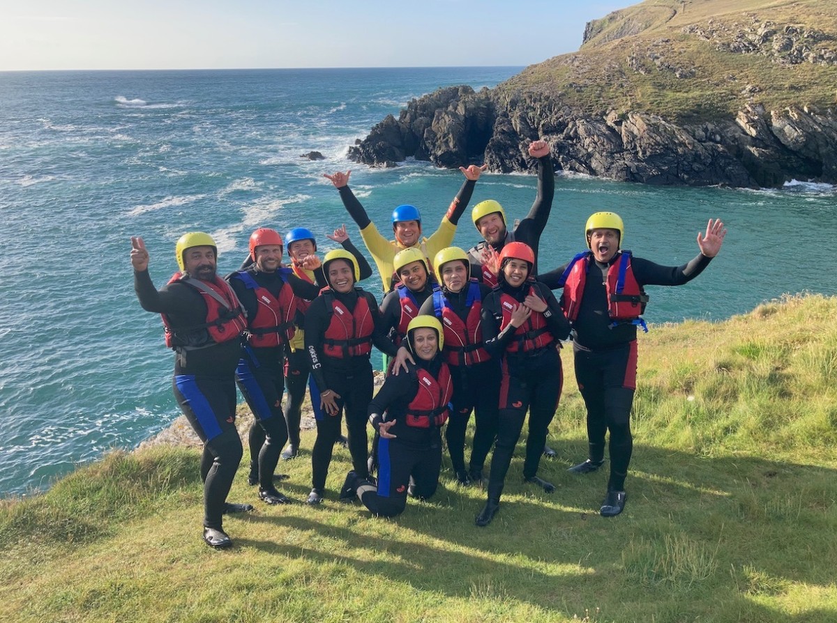 Coasteering at Dinham Farm, Cornwall