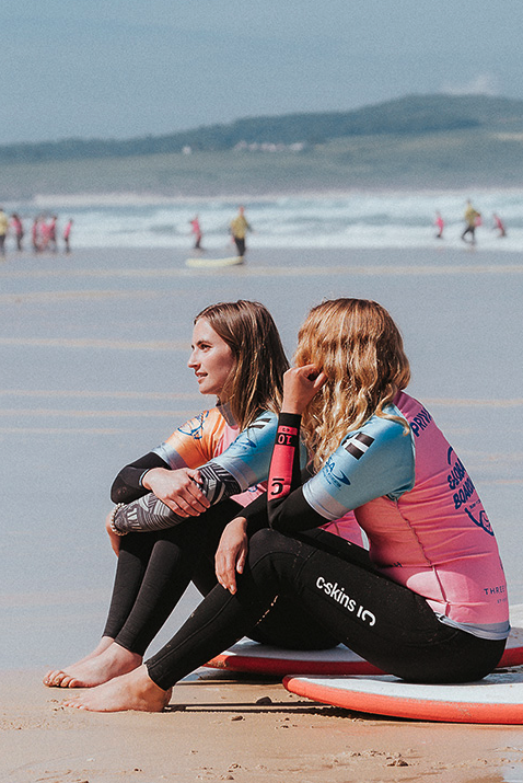 Beginner and Improver Surf Lessons on Gwithian Beach
