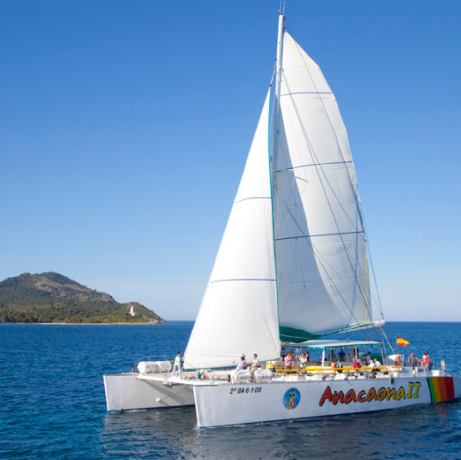 Alcudia Catamaran Cruise – 5-Hour Sailing Trip with Lunch, Swimming & Paddleboarding in Mallorca