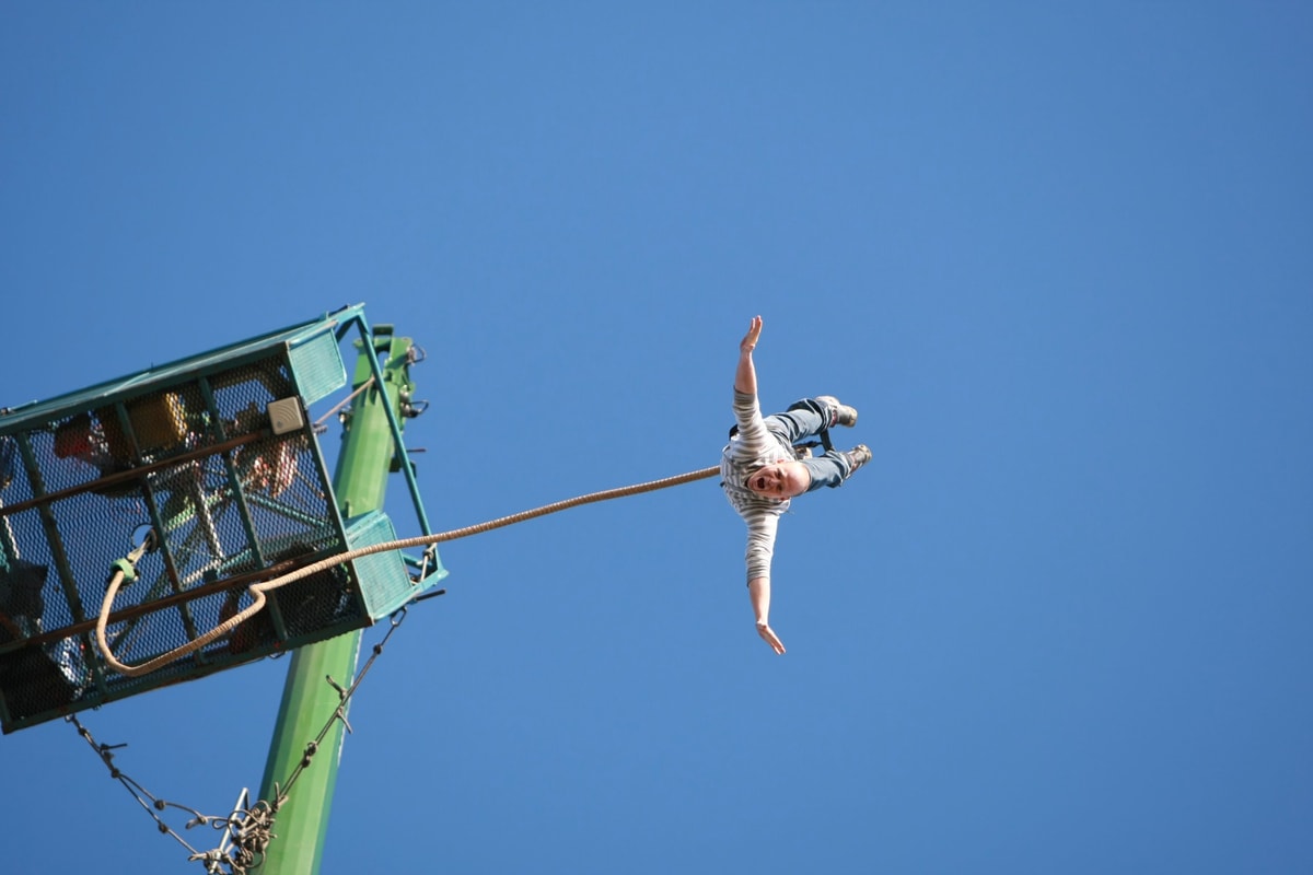 300ft Bungee Jumping in Windsor, Bray Lake