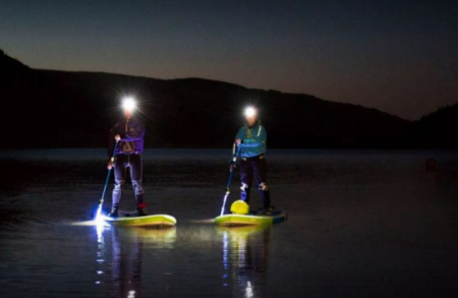 Moonlit Night Paddleboarding Session at Loch Faskally