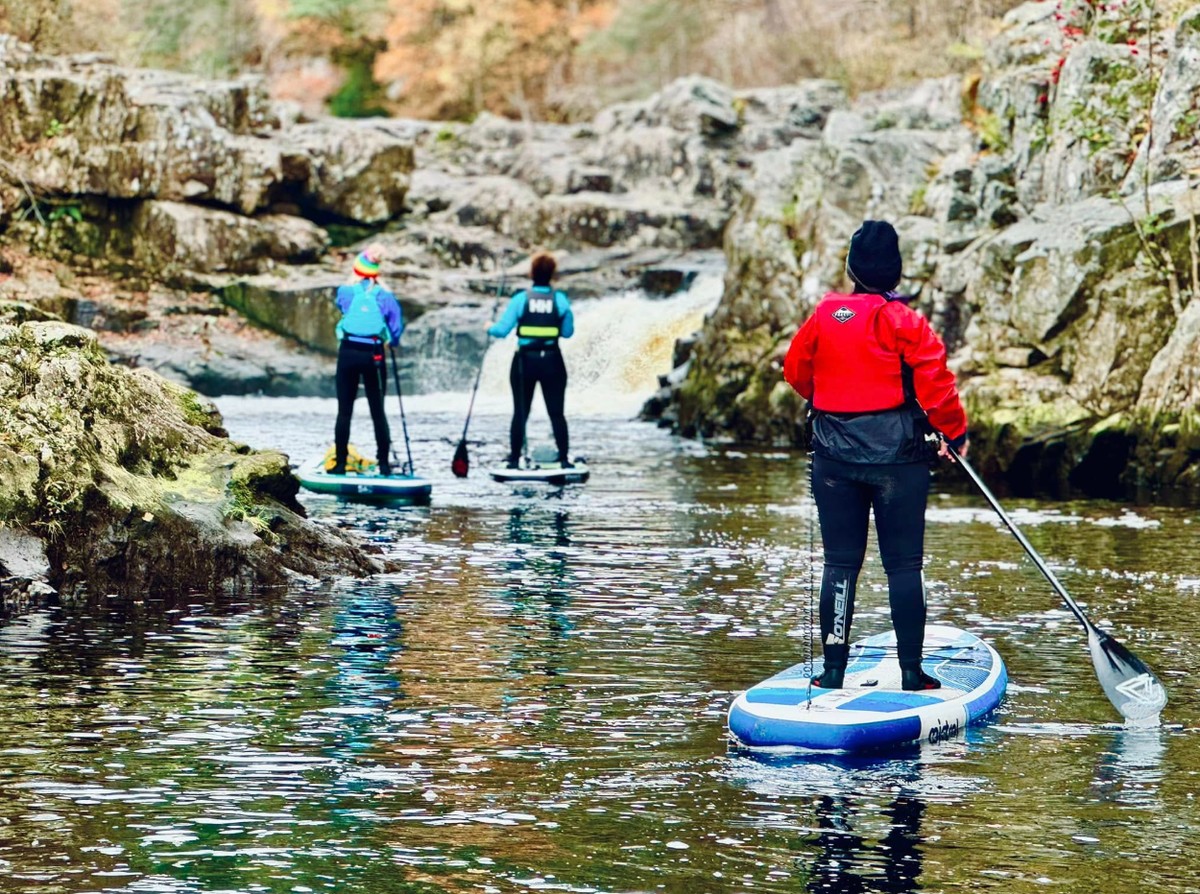 Waterfall Paddleboarding Adventure – Loch Faskally and River Tummel