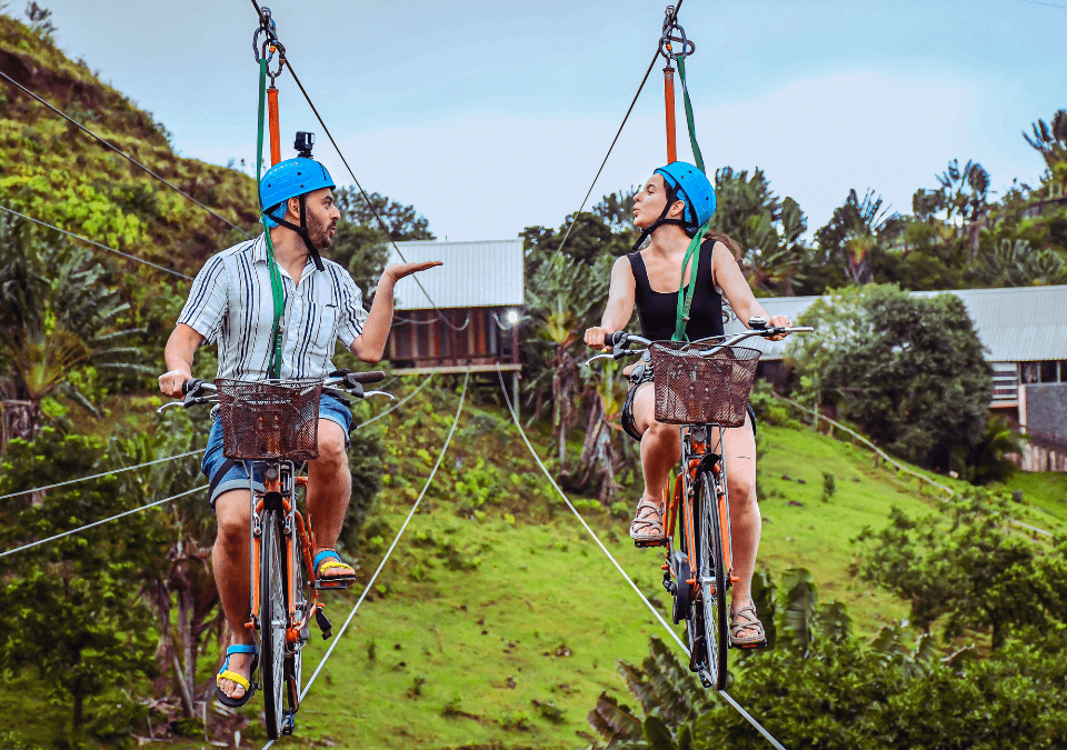 Bicycle Zip Ride at La Vallée des Couleurs