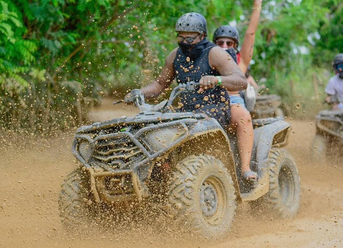 4×4 ATV Adventure to a Cenote and Macao Beach