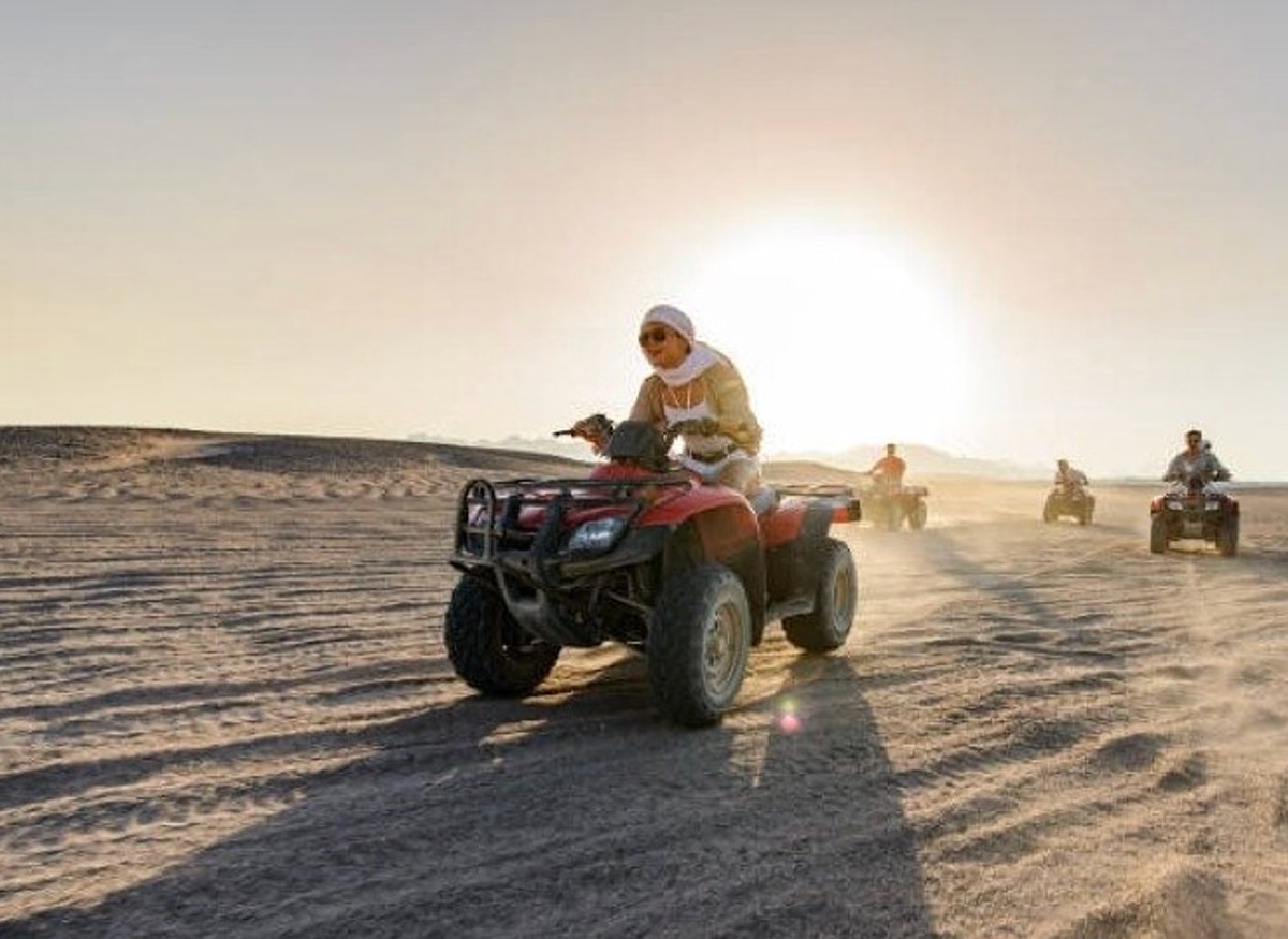 ATV Quad Bike Desert Safari with Camel Ride from Hurghada