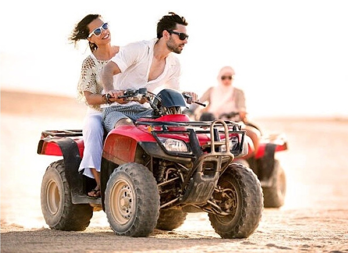 Private ATV Quad Bike Desert Safari with Bedouin Village Visit from Sharm El Sheikh