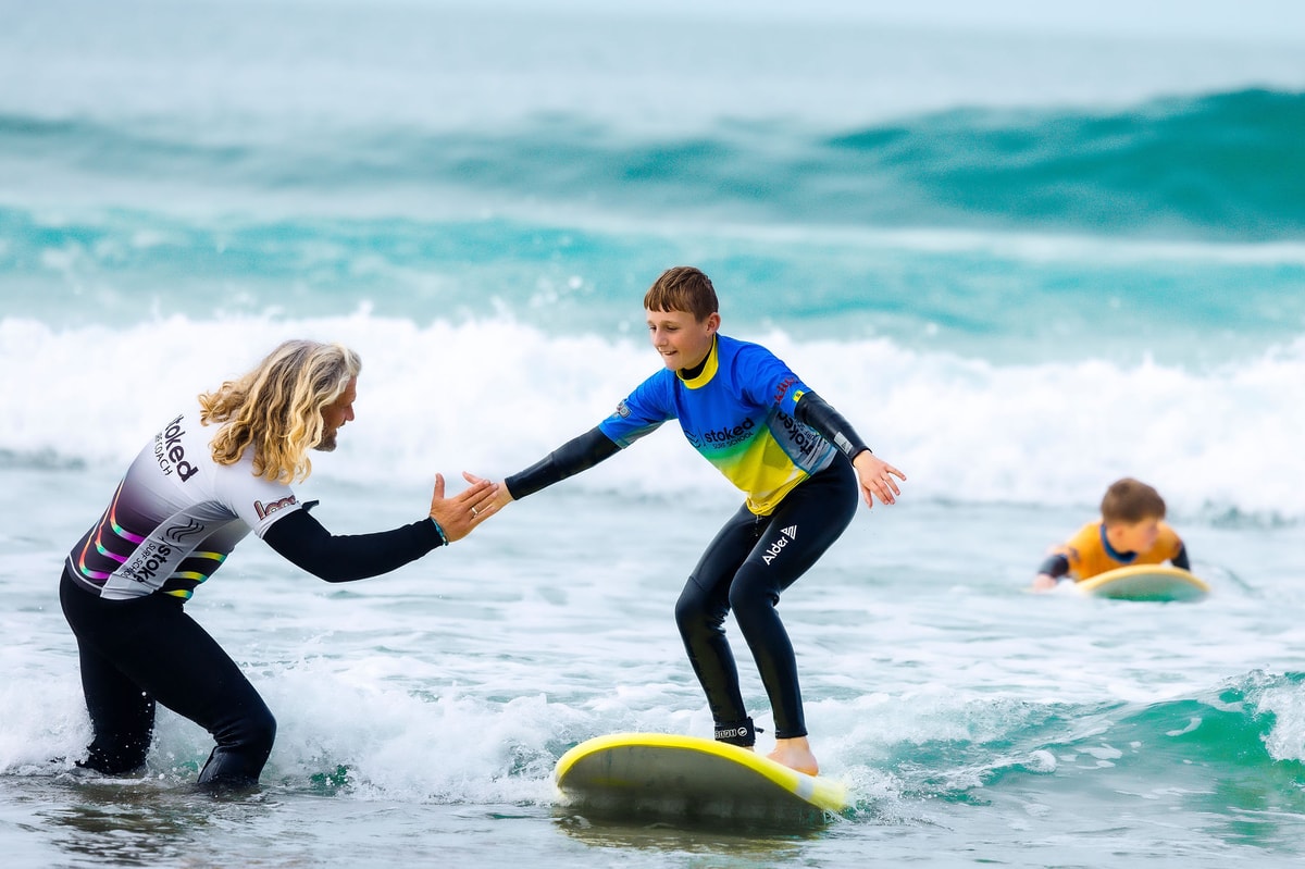Family Surf Lessons in Perranporth, Cornwall
