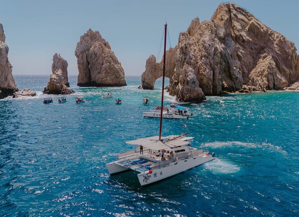 Los Cabos Private Sunset Catamaran Cruise with Open Bar