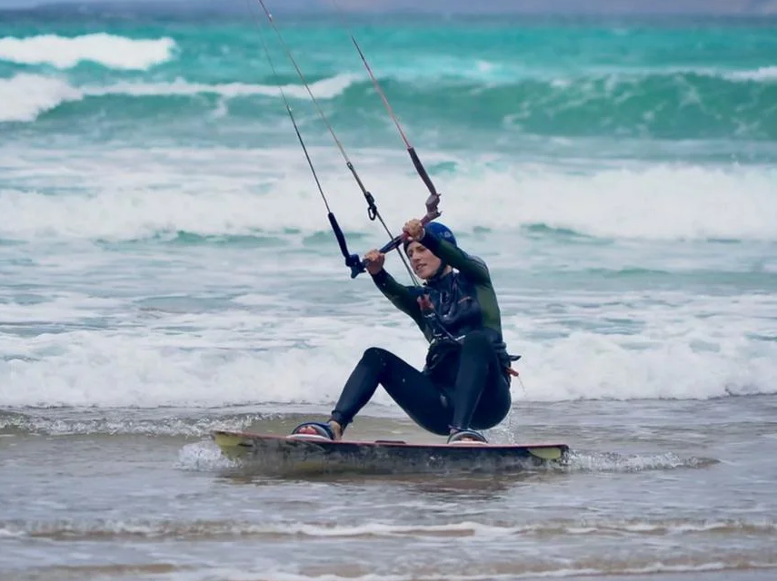 Kite Surf Coaching Session in Lanzarote Coastal Waters