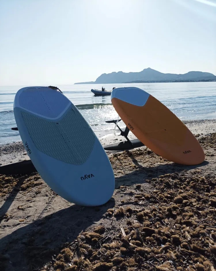 SUP Foil with Motorboat Lesson in Pollensa Bay, Mallorca