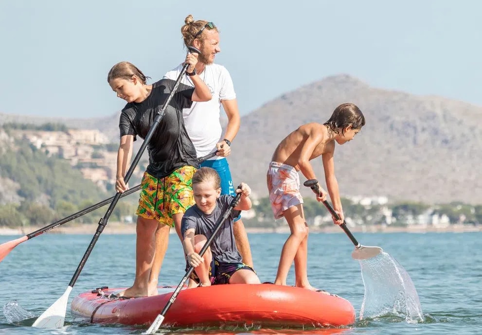 Paddleboarding for Kids in Pollensa Bay