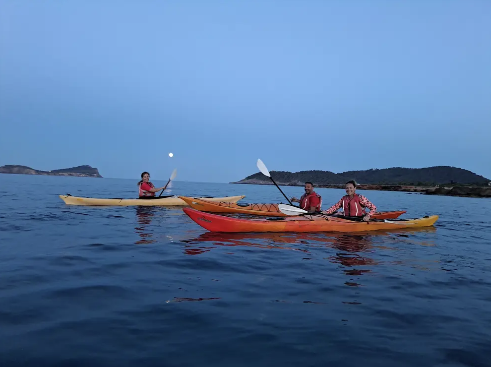 Full Moon Kayak Tour in Es Figueral, Ibiza