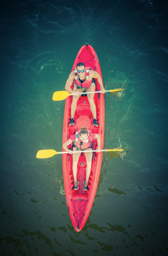 Kayaking on the Jarrama Reservoir