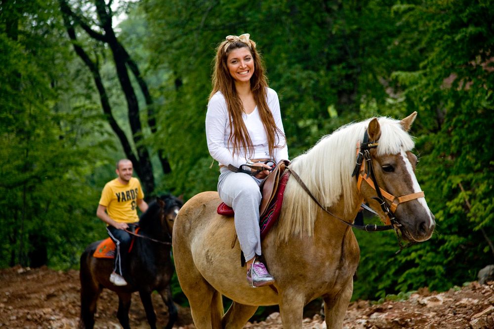 Side Horse Riding Safari through Forest & Beach with Hotel Transfers