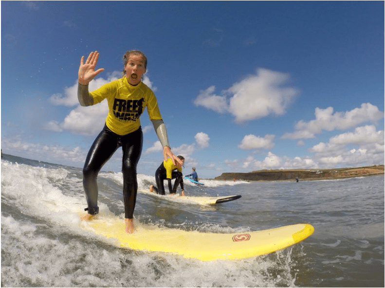 Surfing Lessons at Widemouth Bay, Bude