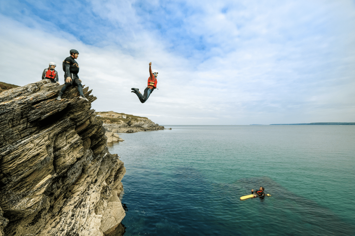 Classic Group Coasteering in Newquay, Cornwall