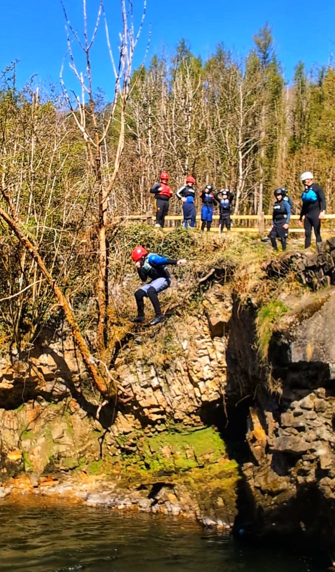 Gorge Scrambling in Neath Valley, South Wales