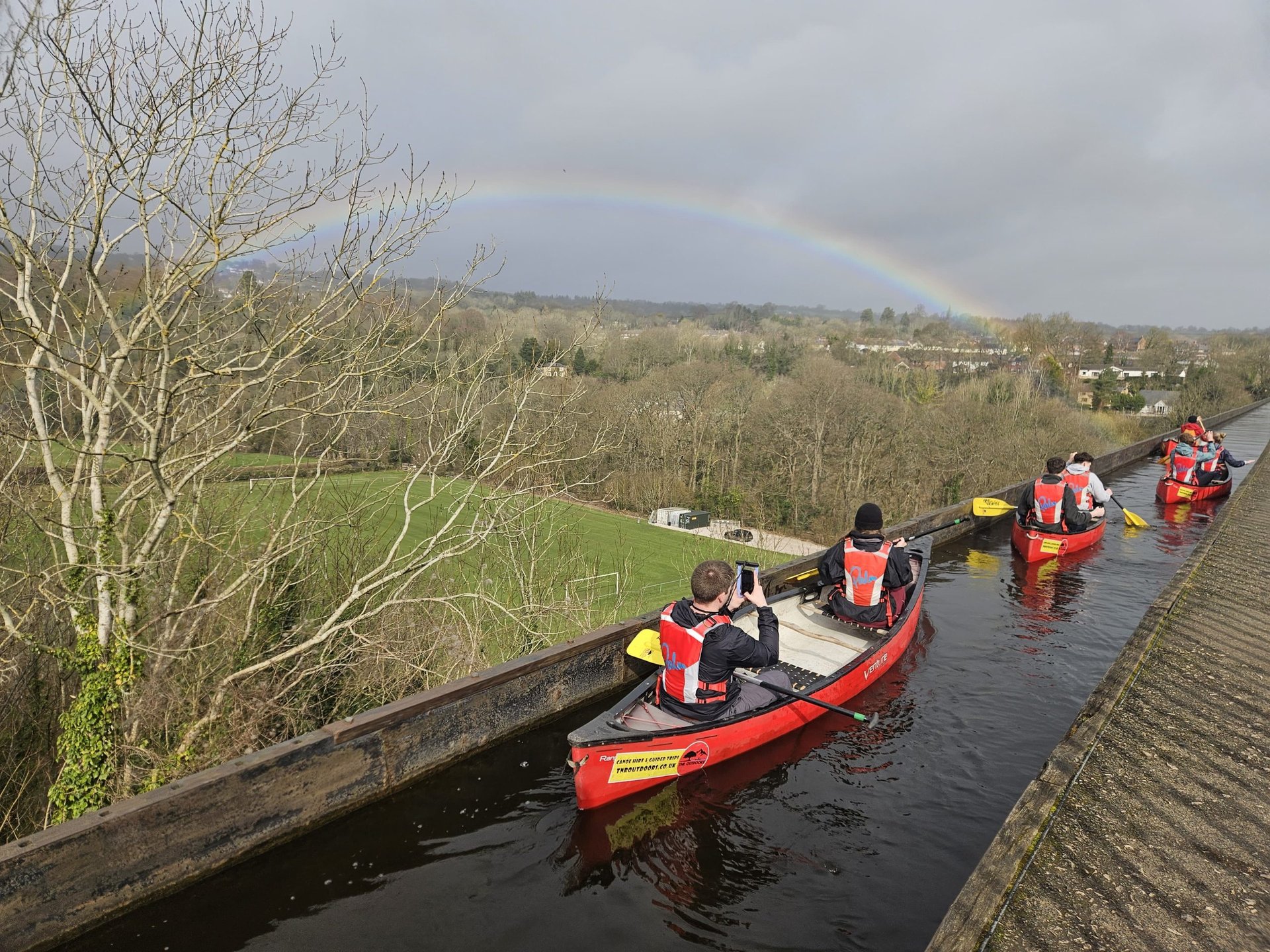 Canoe Aqueduct Cruise in Llangollen, North Wales