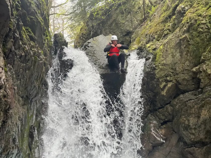 Ghyll Scrambling at Lower Church Beck, Coniston