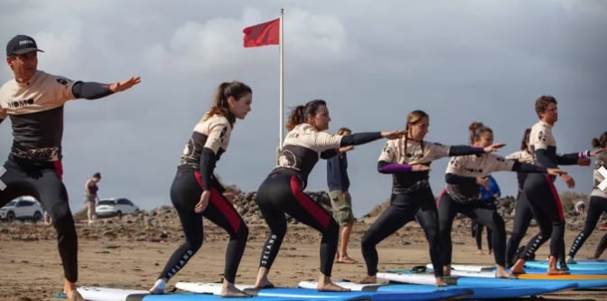 7-Night Full Surf Experience in Caleta de Famara, Lanzarote