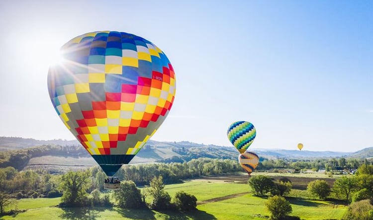 Hot Air Balloon Ride in the Chianti Valley, Tuscany
