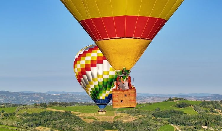 Hot Air Balloon Ride Above Florence