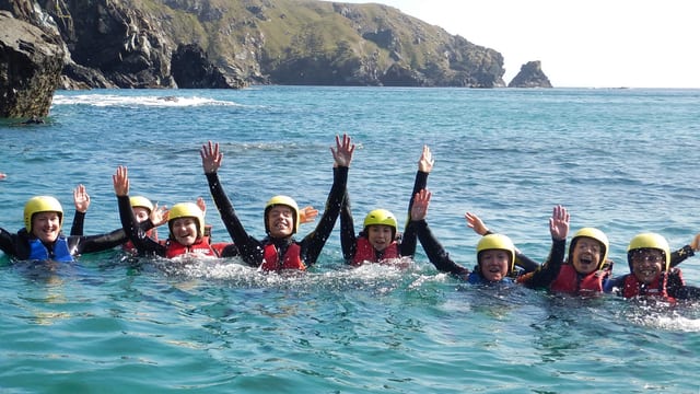 Open Group Coasteering in Mousehole, Cornwall