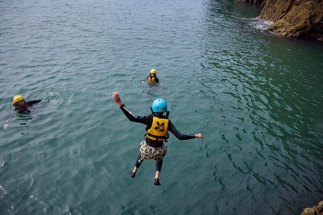 Coasteering at Stackpole Quay in Pembrokeshire