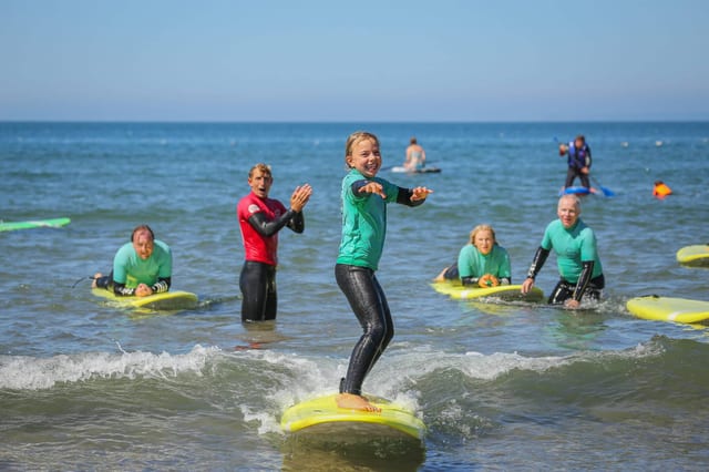 Beginner and Improver Surf Lessons in Croyde