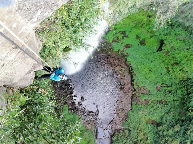Rappelling Adventure in Salto el Claro, Chile