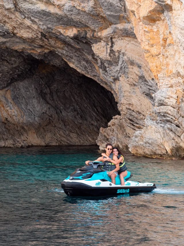 Jet Ski Tour of Cala en Basset Caves, Mallorca