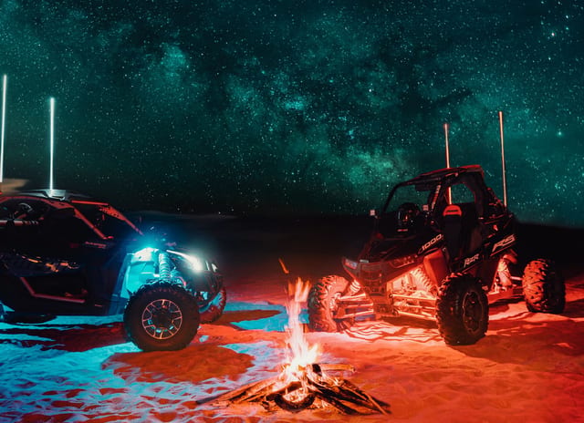 Evening Desert Buggy Experience with Sandboarding & Camp Fire Stop