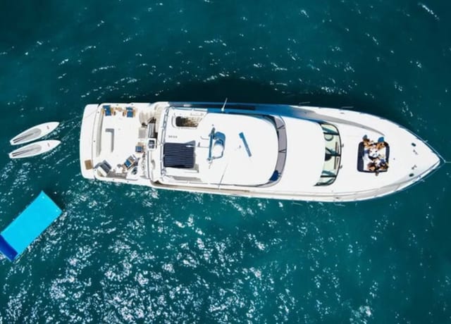 Cabo 70ft Luxury Yacht Charter with Mexican Cuisine, Premium Open Bar & Water Toys (Up to 15 Guests)