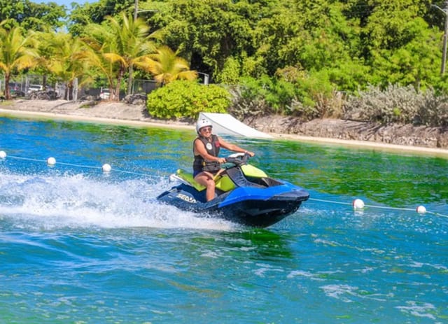 Punta Cana Jet Ski Experience with Zipline, Donut Ride & Water Park Access