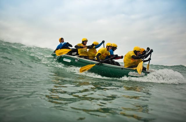 ‘Raftsteering’: Rafting and Coasteering in Newquay Harbour