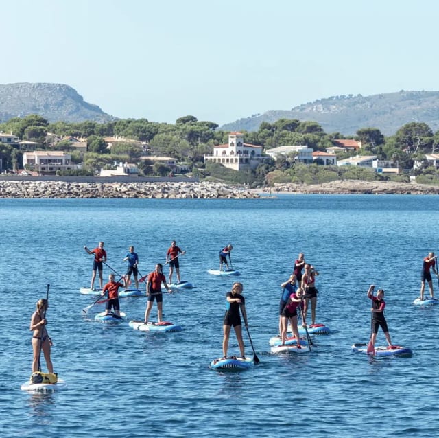 Introductory Paddleboarding Class in Pollensa Bay