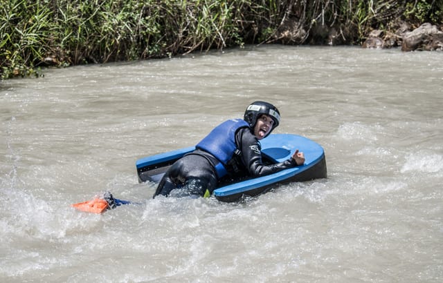 Hydrospeed Boarding on the Genil River in Cordoba