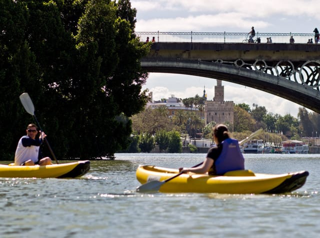 Kayaking on the Guadalquivir River in Seville