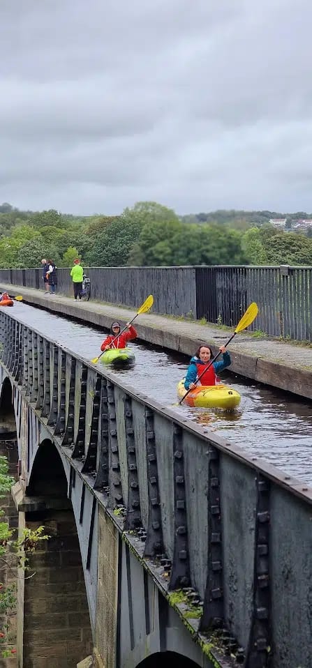 Kayak Aqueduct Cruise in Llangollen, North Wales