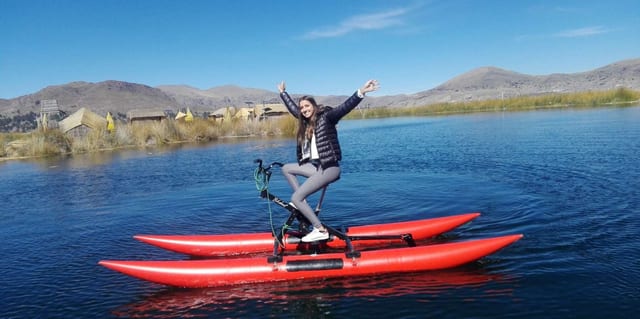 Aquabiking on Lake Titicaca from Puno