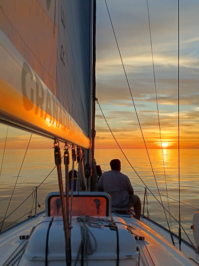 Sunset Sail in Maro Cliffs