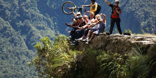 Death Road Downhill Bike Ride from La Paz