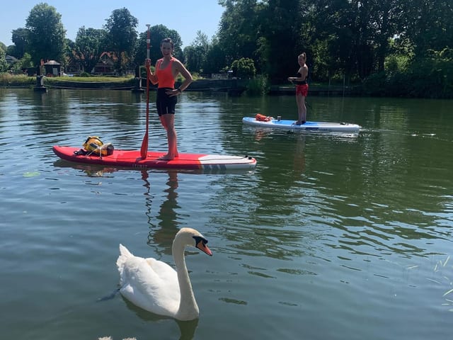 SUP Yoga and Fitness on the River Thames at Streatley