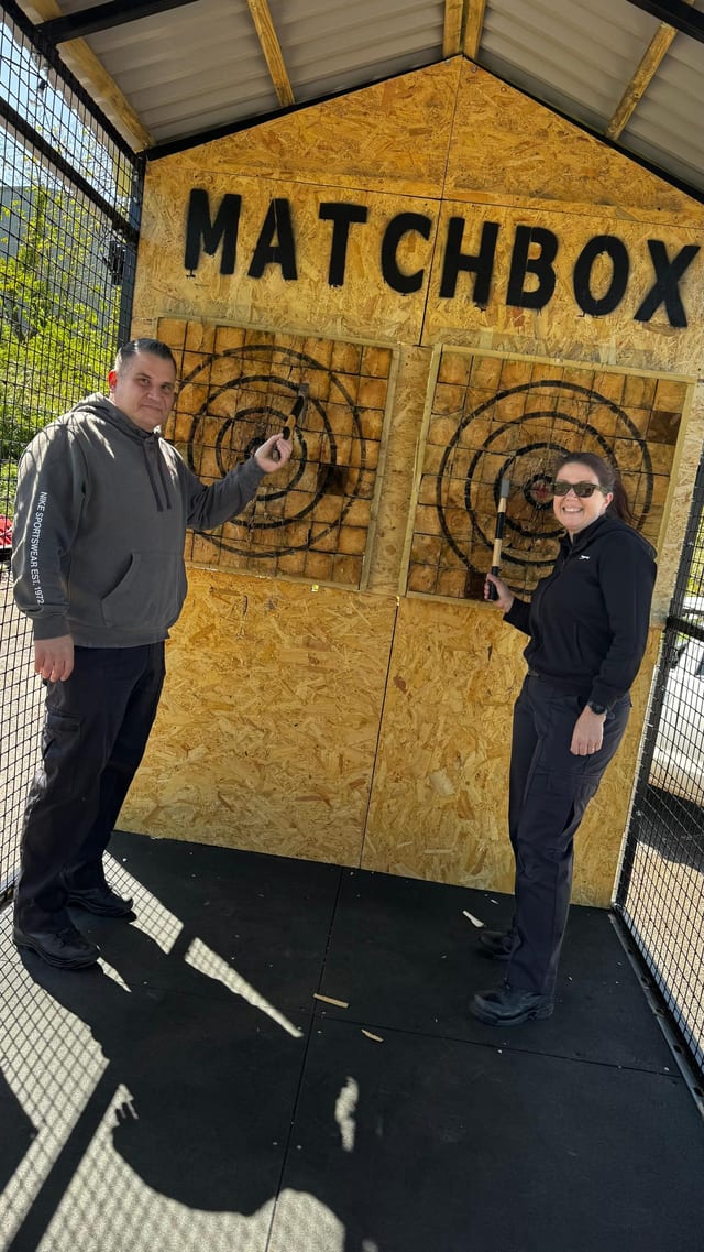 Mobile Axe Throwing and Projected Paintball Hire in South Wales