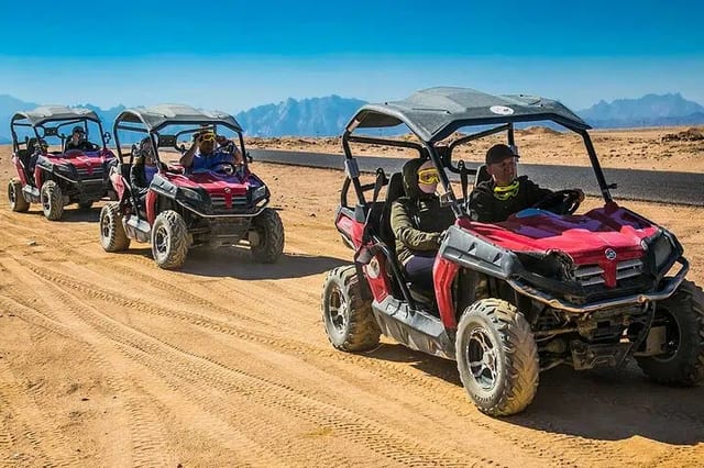 Spider Car Buggy Desert Adventure with Camel Ride from Marsa Alam