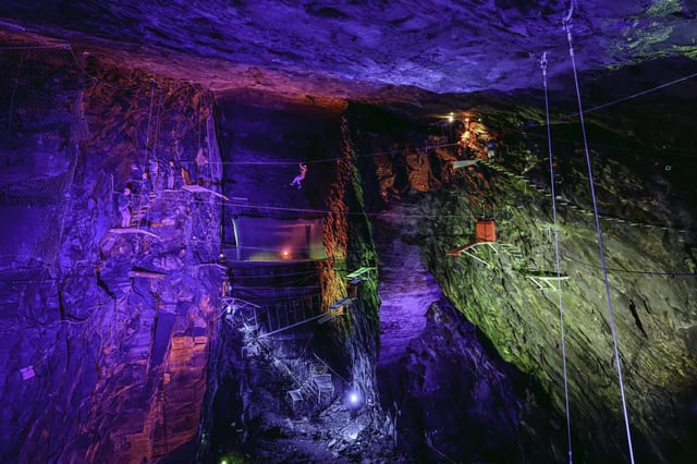 'Caverns' Underground Zip Adventure in Llechwedd