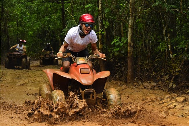 ATV and Ziplines with Cenote Swim in Cancún